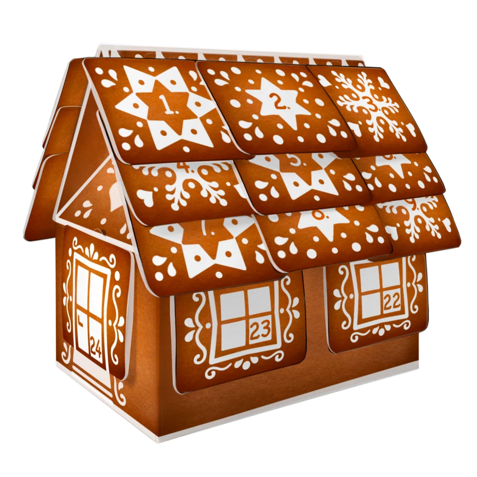 Bylinný adventní kalendář chaloupka