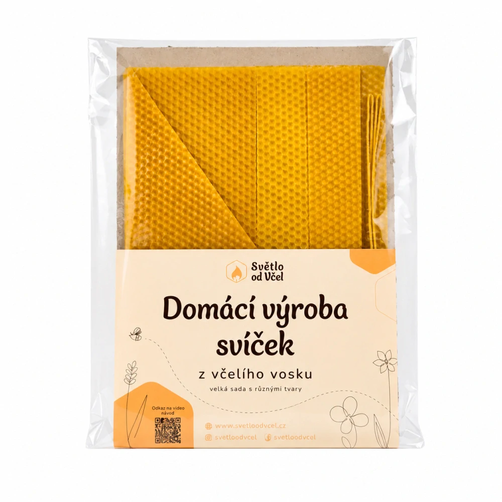 Medové tvoření – sada na výrobu svíček ze včelího vosku