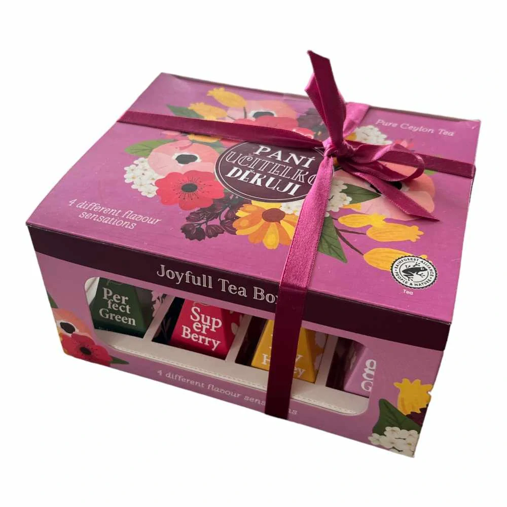 Pro učitelku dárková sada čajů Pyramid Tea Box 12x 2g