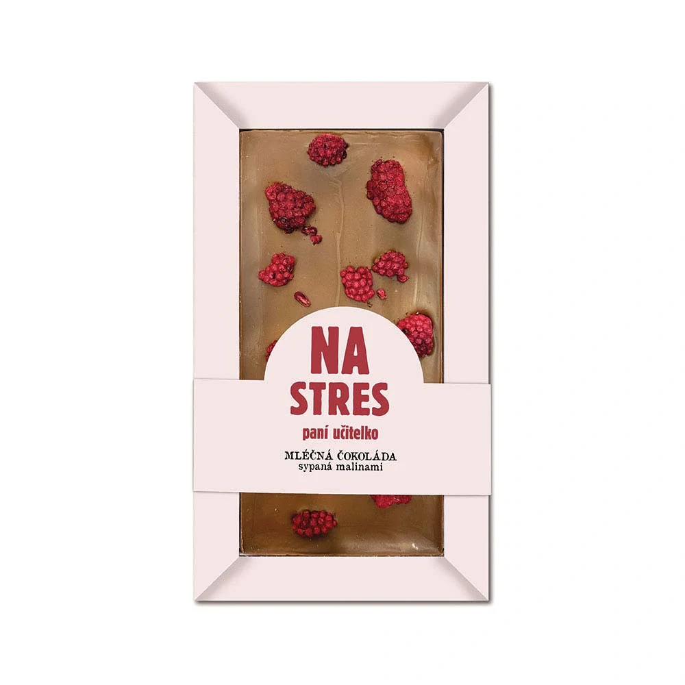 Pro učitelku - čokoláda proti stresu s malinami