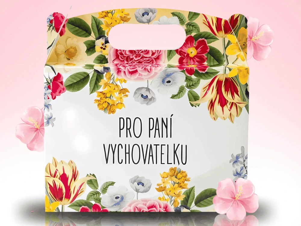 Pro vychovatelku dárkový box luční kvítí