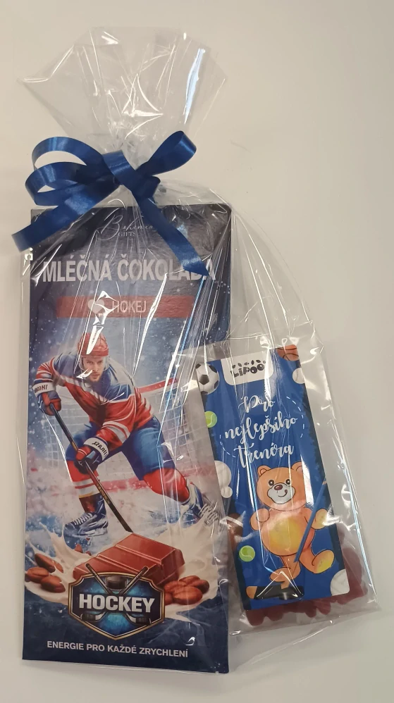 Pro trenéra hokeje balíček s čokoládou