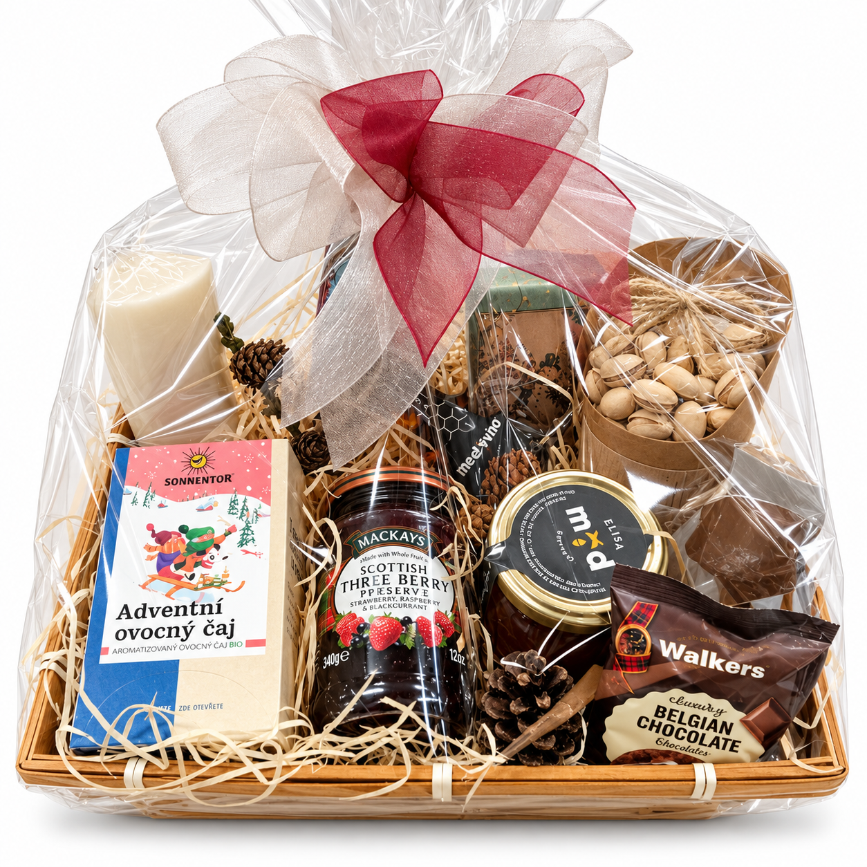 Vánoční hýčkání – dárkový koš plný chutí a pohody