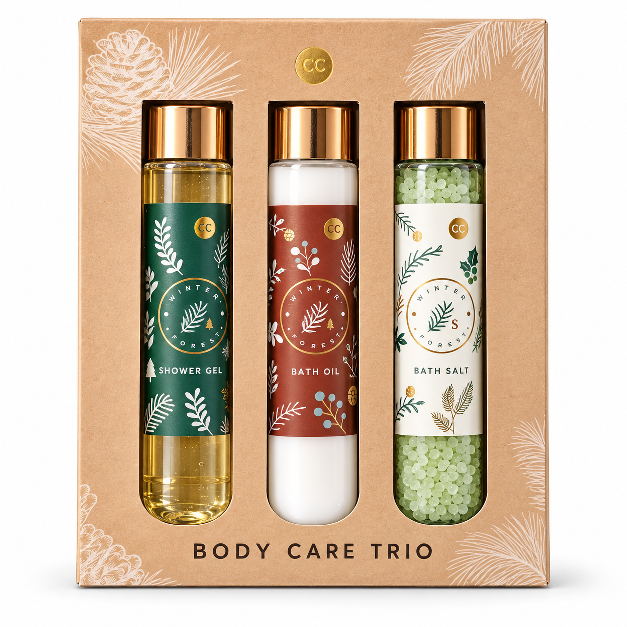 Winter Forest – vánoční kosmetická sada Body Care Trio