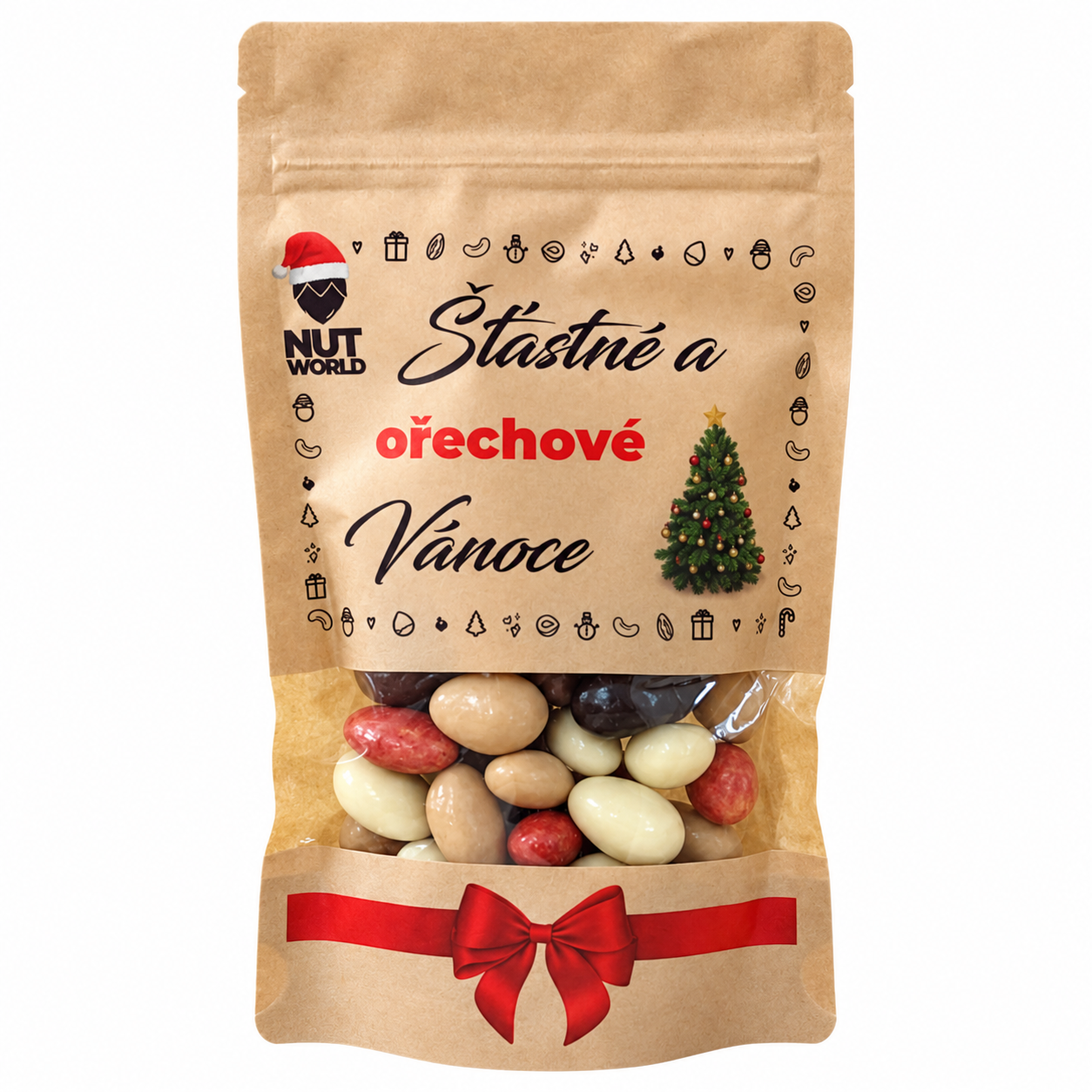 Vánoční mandle Exclusive – 11 druhů v čokoládě a polevách 200 g