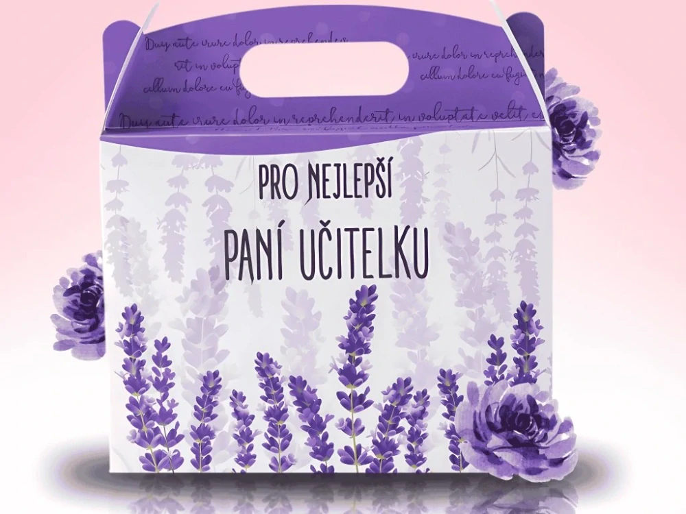 Pro učitelku levandulový dárkový box