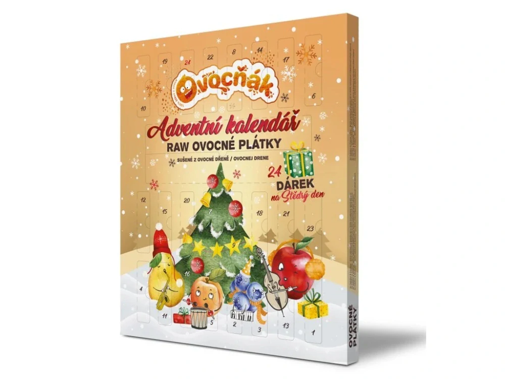 Adventní kalendář ovocné plátky + překvapení 240g
