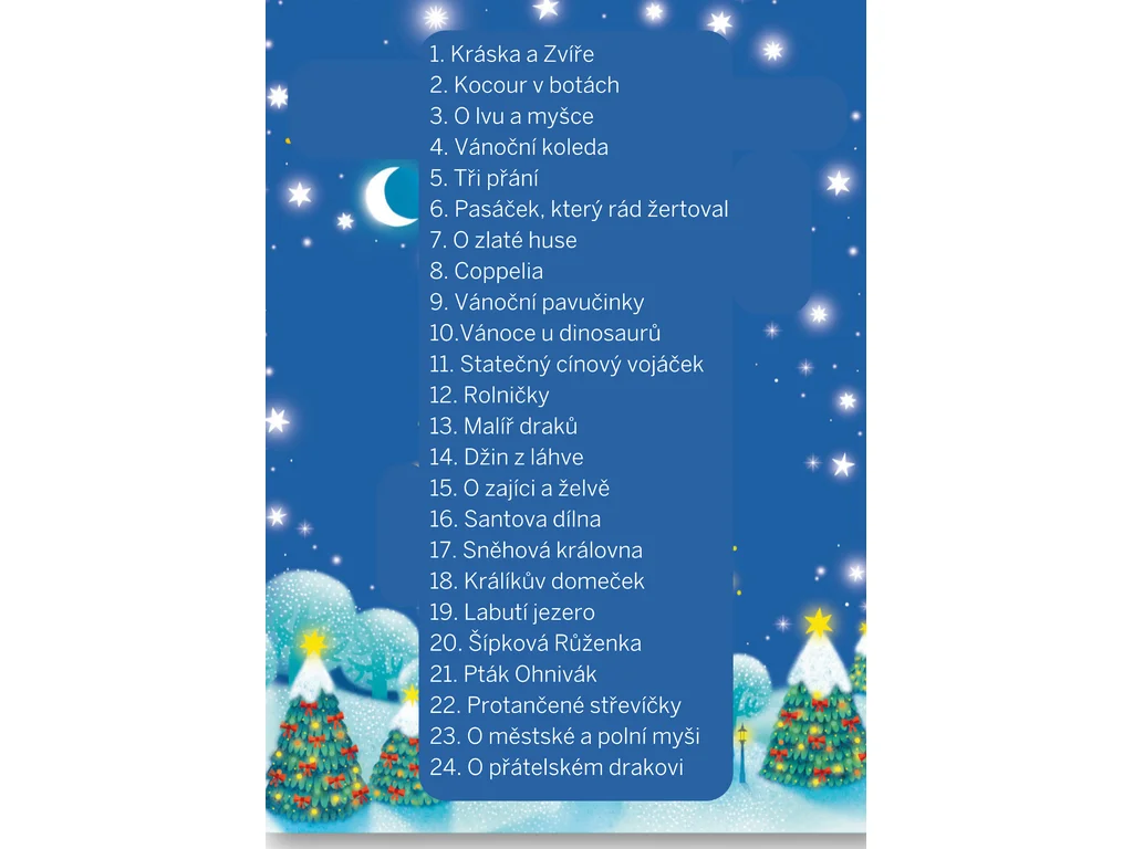 Pohádkové čekání na Ježíška – adventní kalendář s 24 knihami