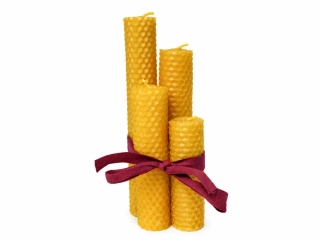 Adventní sada - elegantní motané svíčky