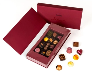 Choco Bonté Bonboniéra "Děkuji" Premium - 12 ks pralinek