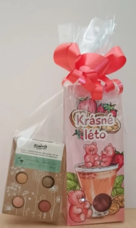 Balíček Krásné léto květinové bomby a lahodný nápoj