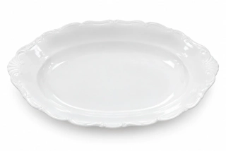 Oválný porcelánový servírovací tác – elegantní pomocník pro vánoční cukroví