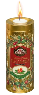 Zlaté vánoční světlo – černý čaj se svíčkou BASILUR Gold Edition