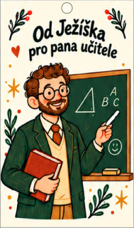 Vánoční jmenovka na dárek – pan učitel