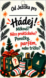 Vánoční jmenovka na dárek – Hádej!