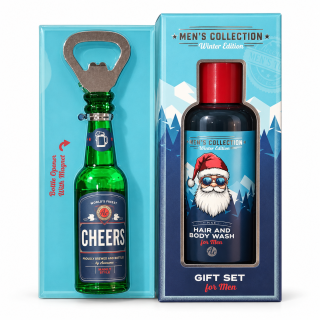 Cheers – pánská vánoční sada 2v1 s magnetickým otvírákem